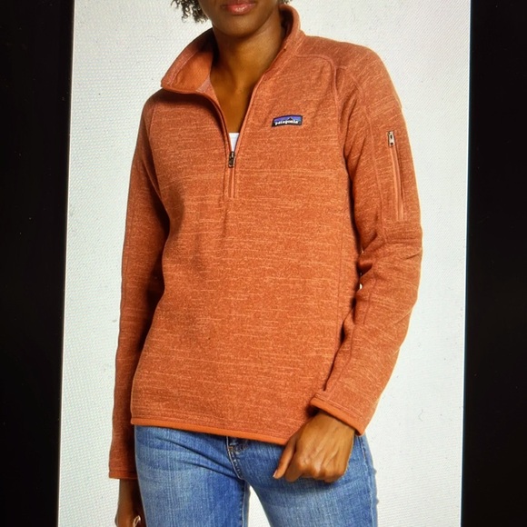 Patagonia W’s Better Sweater 1/4 Zip Performance Fleece Pullover L~Century Pink - Picture 3 of 12